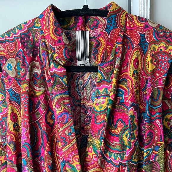 Sleeveless Silk Wool Paisley Dress, size 4 NWOT - Picture 10 of 10